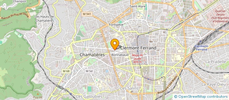 localisation de l'entreprise SCI NEMAUSA  CLERMONT-FERRAND