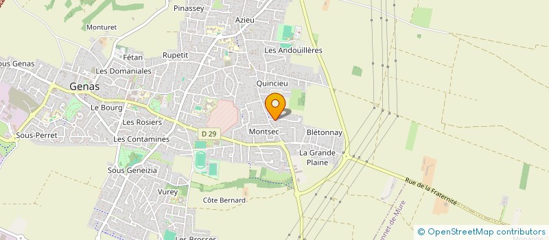 localisation de l'entreprise SCI NEMESIS  GENAS