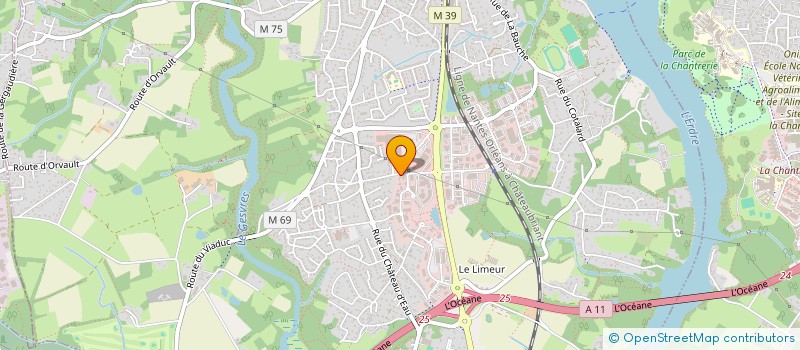 localisation de l'entreprise SCI NEMESIS  LA CHAPELLE-SUR-ERDRE