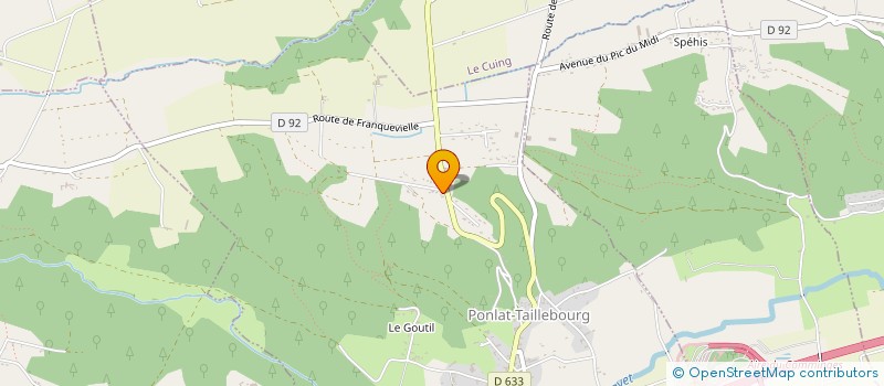 localisation de l'entreprise SCI NEMO  PONLAT-TAILLEBOURG