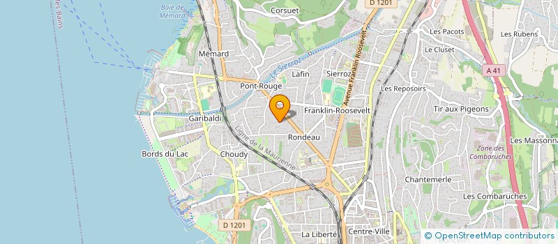 localisation de l'entreprise SCI NEMO  AIX-LES-BAINS