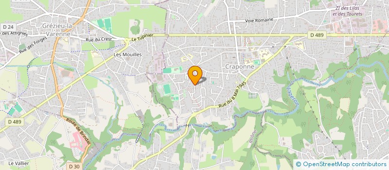 localisation de l'entreprise SCI NENNAPPART  CRAPONNE