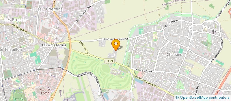 localisation de l'entreprise SCI NEON  CHASSIEU