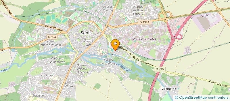 localisation de l'entreprise SCI NEPAL  SENLIS