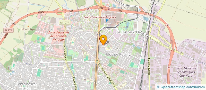 localisation de l'entreprise SCI NEPITA à DIJON