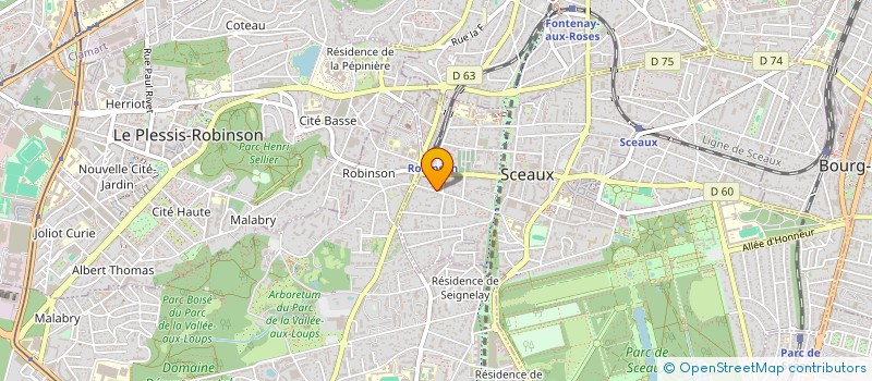 localisation de l'entreprise SCI NEPTUNE  SCEAUX