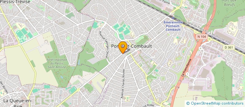 localisation de l'entreprise SCI NEPTUNE  PONTAULT-COMBAULT
