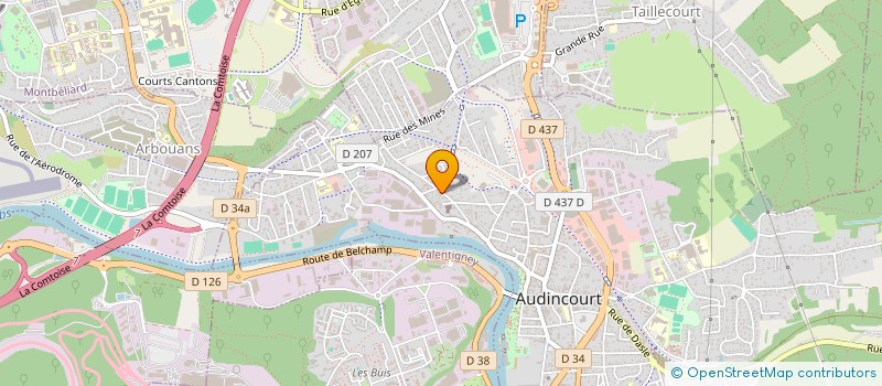 localisation de l'entreprise SCI NEPTUNE  AUDINCOURT