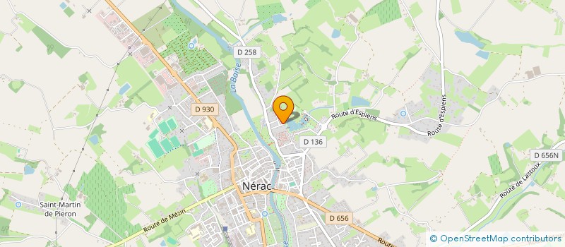 localisation de l'entreprise SCI NERAC ROMAS  NERAC