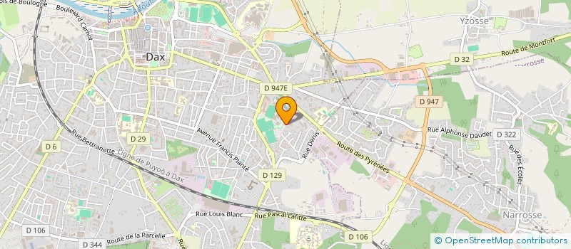 localisation de l'entreprise SCI NEREE  DAX