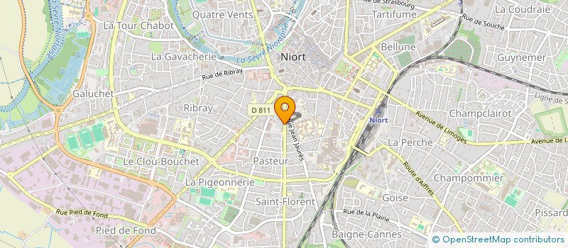 localisation de l'entreprise SCI NEREIDES  NIORT