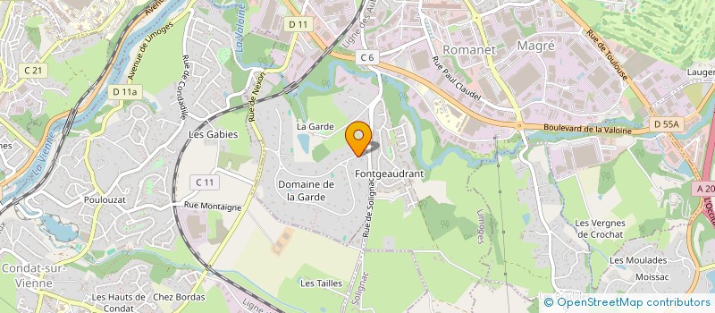 localisation de l'entreprise SCI NERENCE à LIMOGES