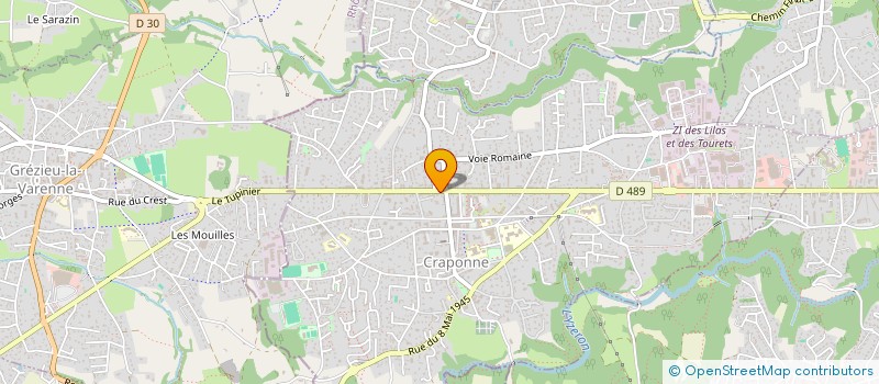 localisation de l'entreprise SCI NERGIE  CRAPONNE