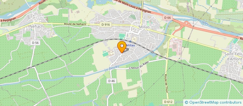 localisation de l'entreprise SCI NERJ'S  MILLAS