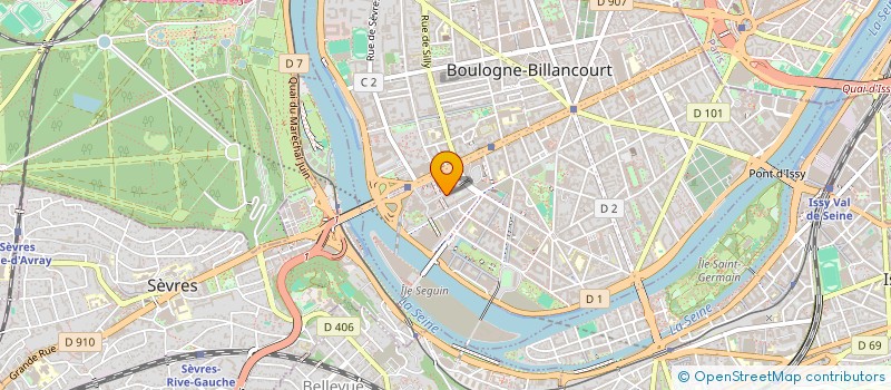 localisation de l'entreprise SCI NERLAM à BOULOGNE-BILLANCOURT