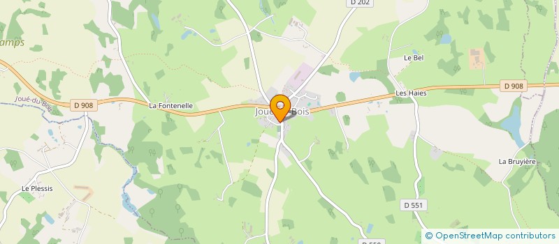 localisation de l'entreprise SCI NEROU à JOUE-DU-BOIS