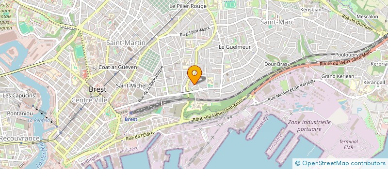 localisation de l'entreprise SCI NEROUAC  BREST