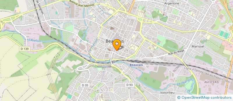 localisation de l'entreprise SCI NERUBEL73  BEAUVAIS