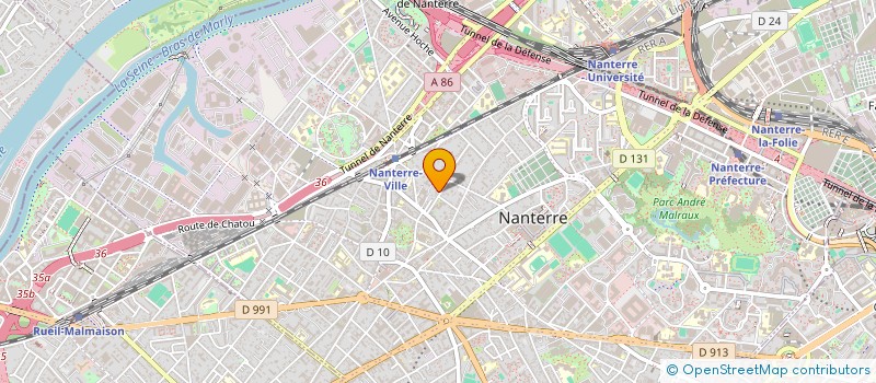 localisation de l'entreprise SCI NERVAL  NANTERRE