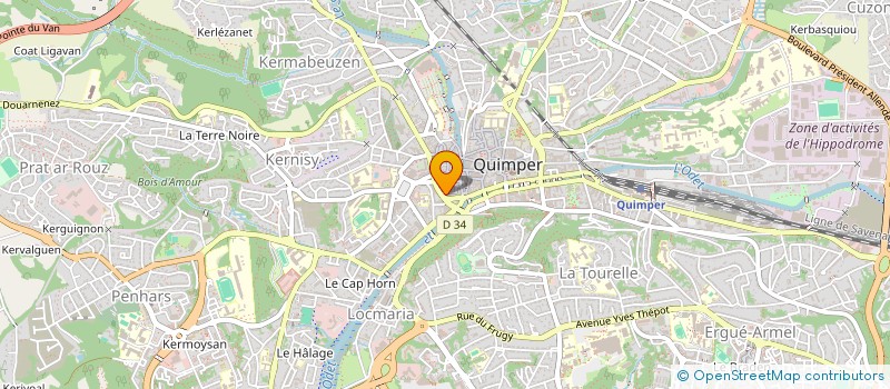 localisation de l'entreprise SCI NERZIC LE PECH  QUIMPER