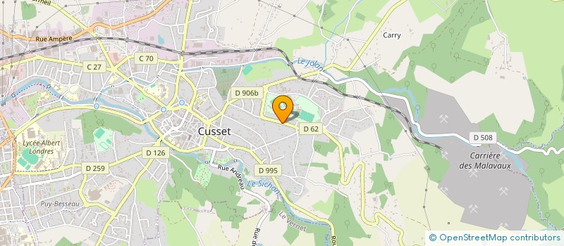 localisation de l'entreprise SCI NES à CUSSET