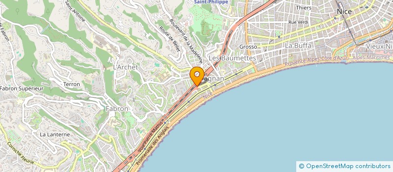 localisation de l'entreprise SCI NESFIELD à NICE