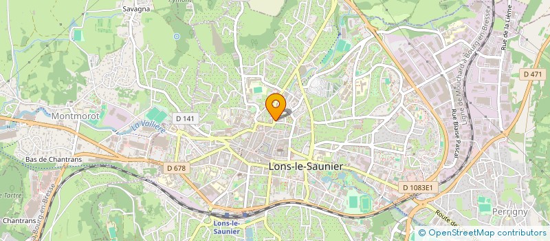 localisation de l'entreprise SCI NESIL  LONS-LE-SAUNIER