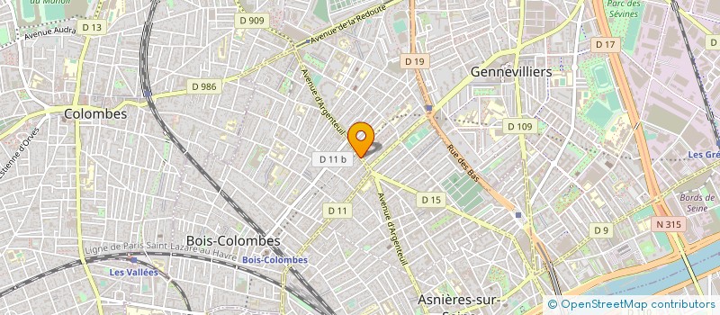 localisation de l'entreprise SCI NESS à BOIS-COLOMBES