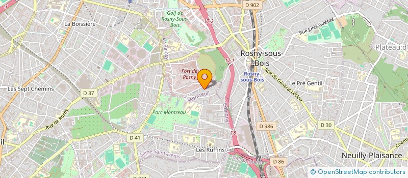 localisation de l'entreprise SCI NESS  MONTREUIL