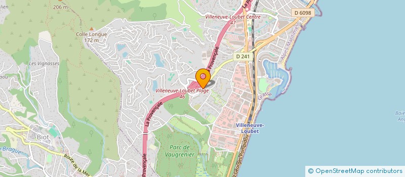 localisation de l'entreprise SCI NESSIMO à VILLENEUVE-LOUBET