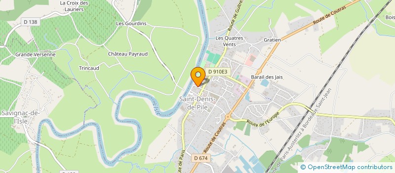 localisation de l'entreprise SCI NESSOS  SAINT CIERS D'ABZAC