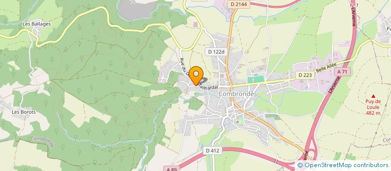 localisation de l'entreprise SCI NEST  COMBRONDE