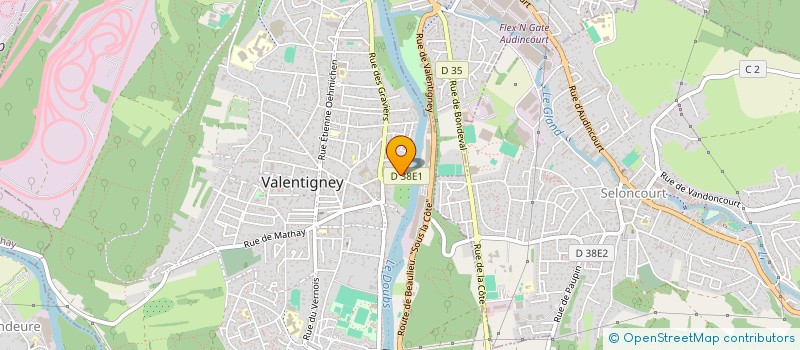 localisation de l'entreprise SCI NESTOR  VALENTIGNEY