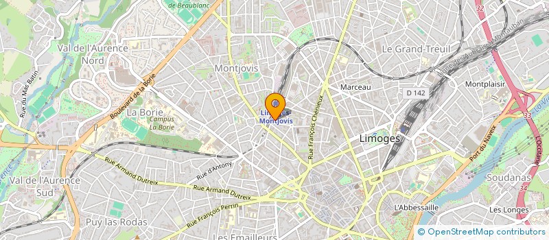 localisation de l'entreprise SCI NETION à LIMOGES