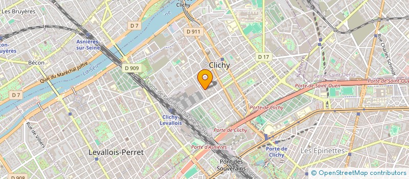 localisation de l'entreprise SCI NETO & GUIMARAES CITY à CLICHY