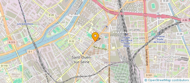 localisation de l'entreprise SCI NEUBAUER LANDY à SAINT-DENIS