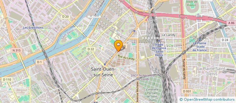 localisation de l'entreprise SCI NEUBAUER SAINT DENIS à SAINT-DENIS