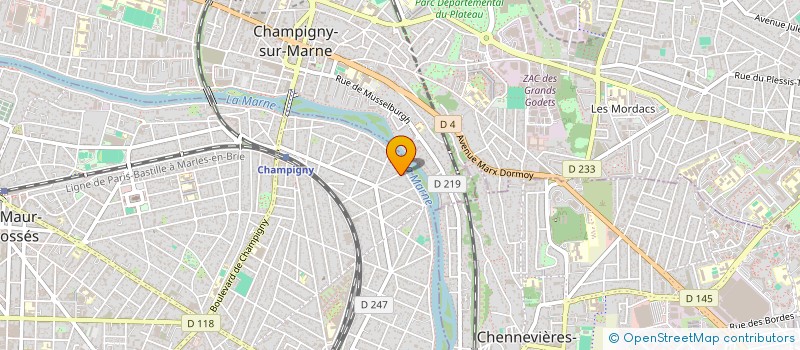 localisation de l'entreprise SCI NEUILLY FINANCES à SAINT-MAUR-DES-FOSSES