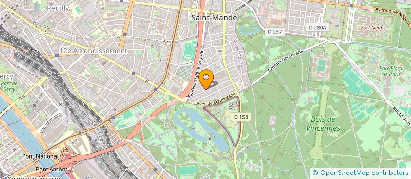 localisation de l'entreprise SCI NEUILLY-PARMENTIER  SAINT-MANDE