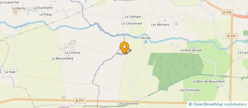 localisation de l'entreprise SCI NEUVILLE à OMBREE D'ANJOU