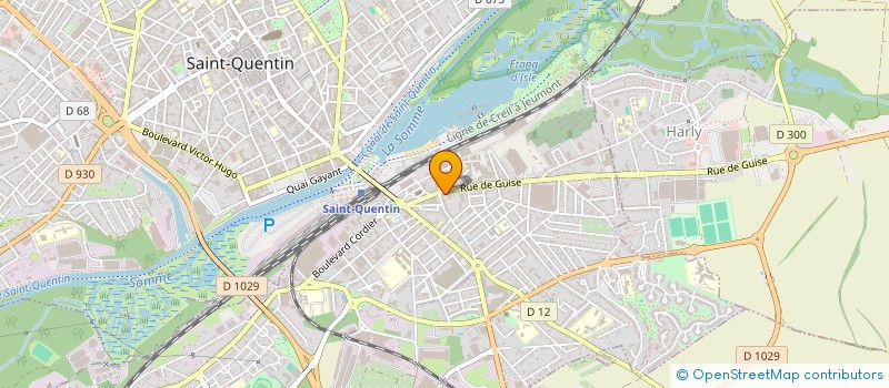 localisation de l'entreprise SCI NEUVILLE SAINT AMAND  SAINT QUENTIN