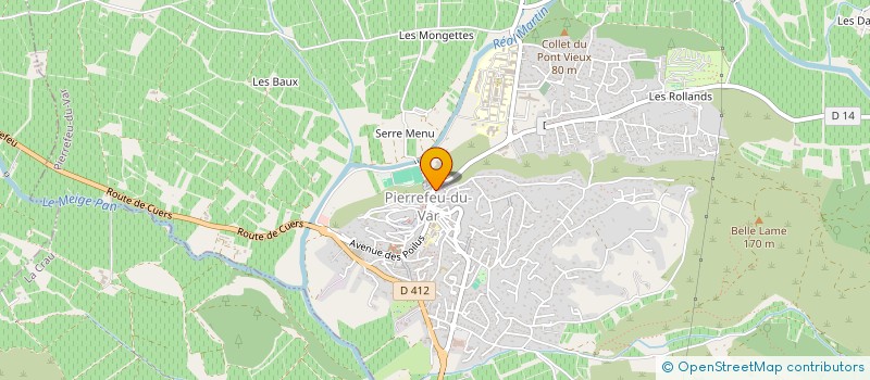 localisation de l'entreprise SCI NEVADA  PIERREFEU-DU-VAR