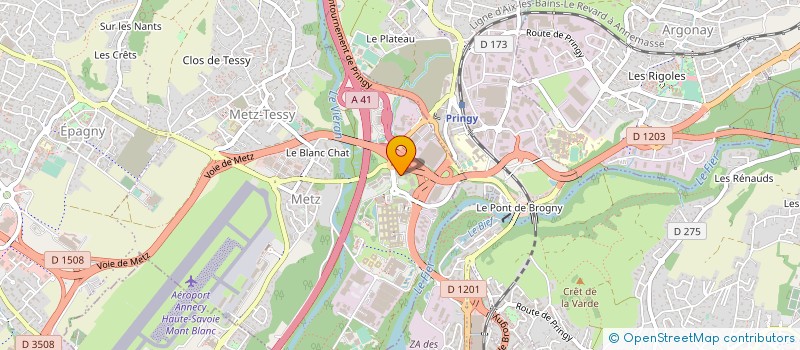 localisation de l'entreprise SCI NEVE  EPAGNY METZ-TESSY