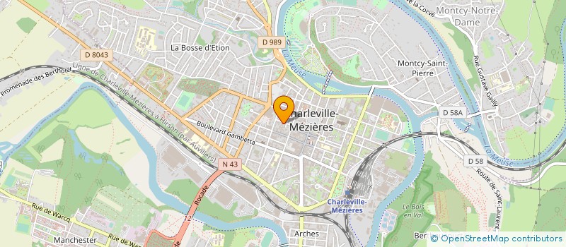 localisation de l'entreprise SCI NEVERS MICHELET à CHARLEVILLE-MEZIERES