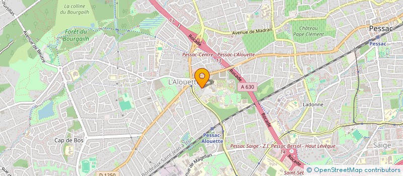 localisation de l'entreprise SCI NEVEU  PESSAC