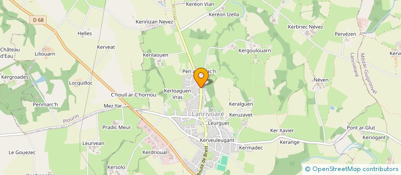 localisation de l'entreprise SCI NEVEZ ENLOC'H  LANRIVOARE