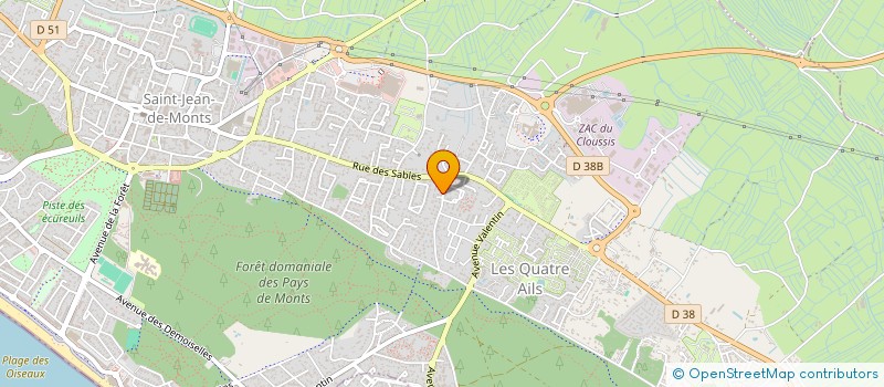 localisation de l'entreprise SCI NEVO  SAINT-JEAN-DE-MONTS