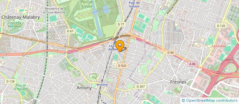 localisation de l'entreprise SCI NEVOUX à ANTONY