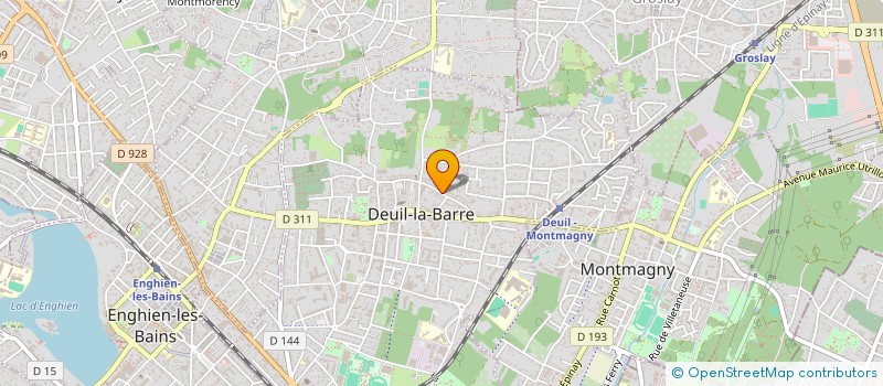 localisation de l'entreprise SCI NEW 67 RUE HAUTE  DEUIL-LA-BARRE