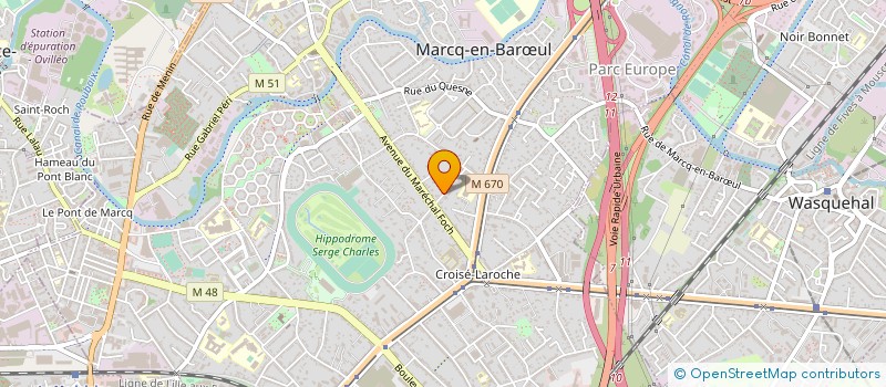 localisation de l'entreprise SCI NEW ARC à MARCQ-EN-BARŒUL
